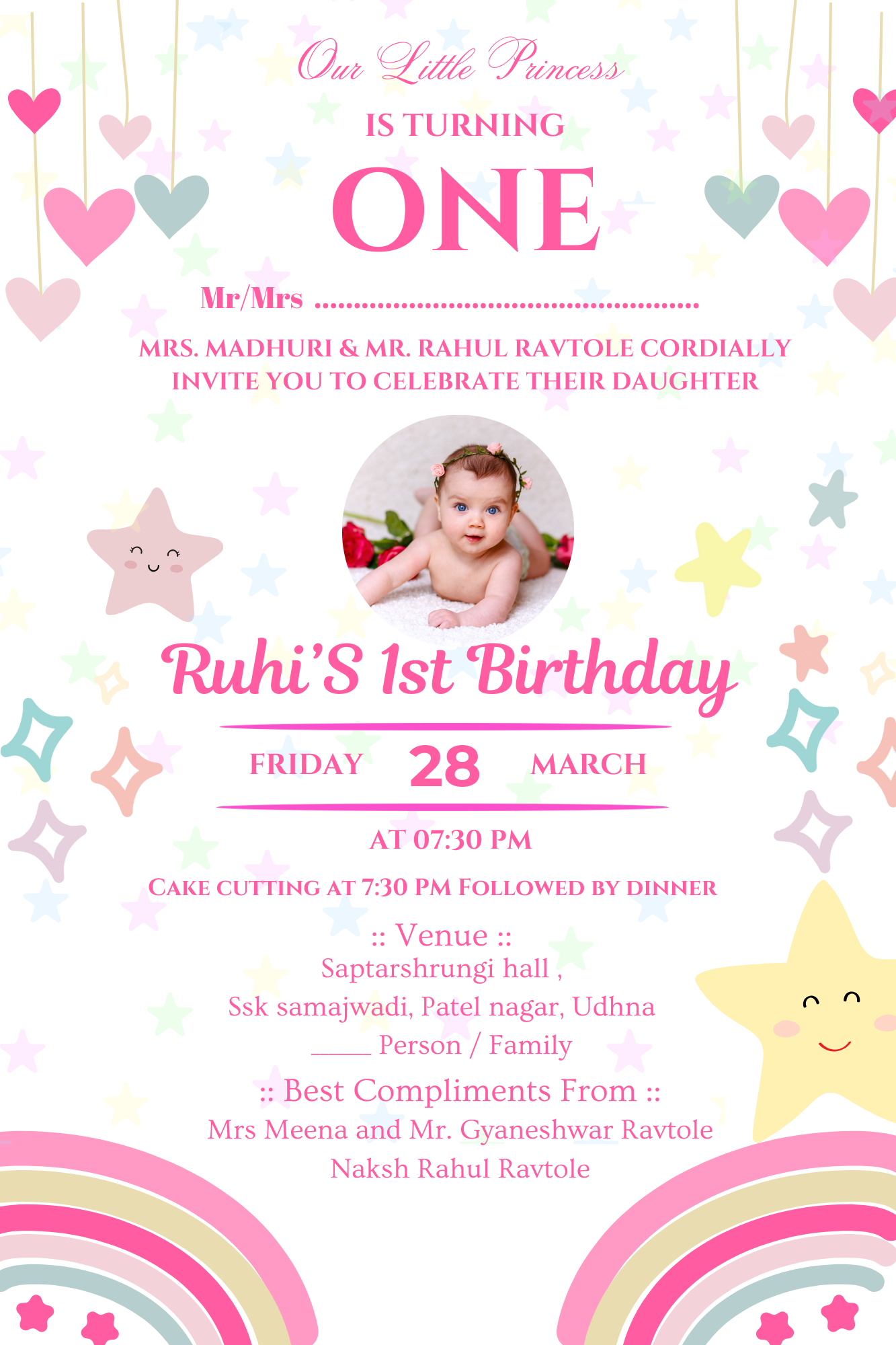 Custom Birthday Invitation Card – Just ₹349