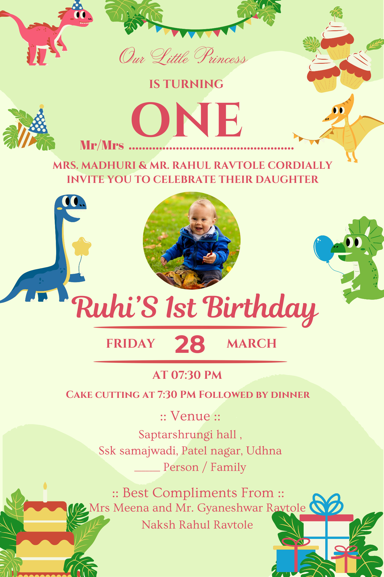 Custom Birthday Invitation Card – Just ₹349