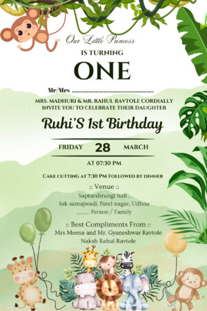 Custom Birthday Invitation Card – Just ₹349