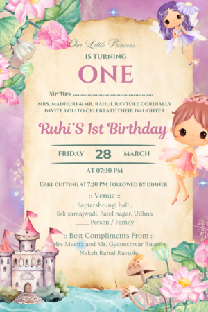 Custom Birthday Invitation Card – Just ₹349