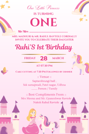 Custom Birthday Invitation Card – Just ₹349